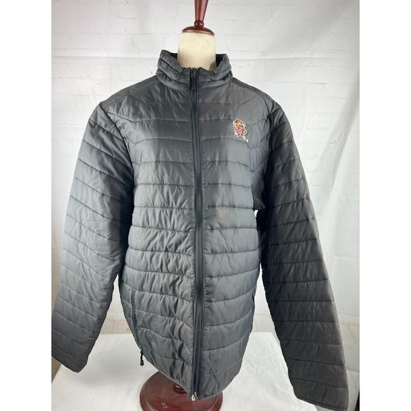Campus Collection Maryland Terrapins Womens XL Lightweight Puffer Jacket Black - Picture 1 of 3